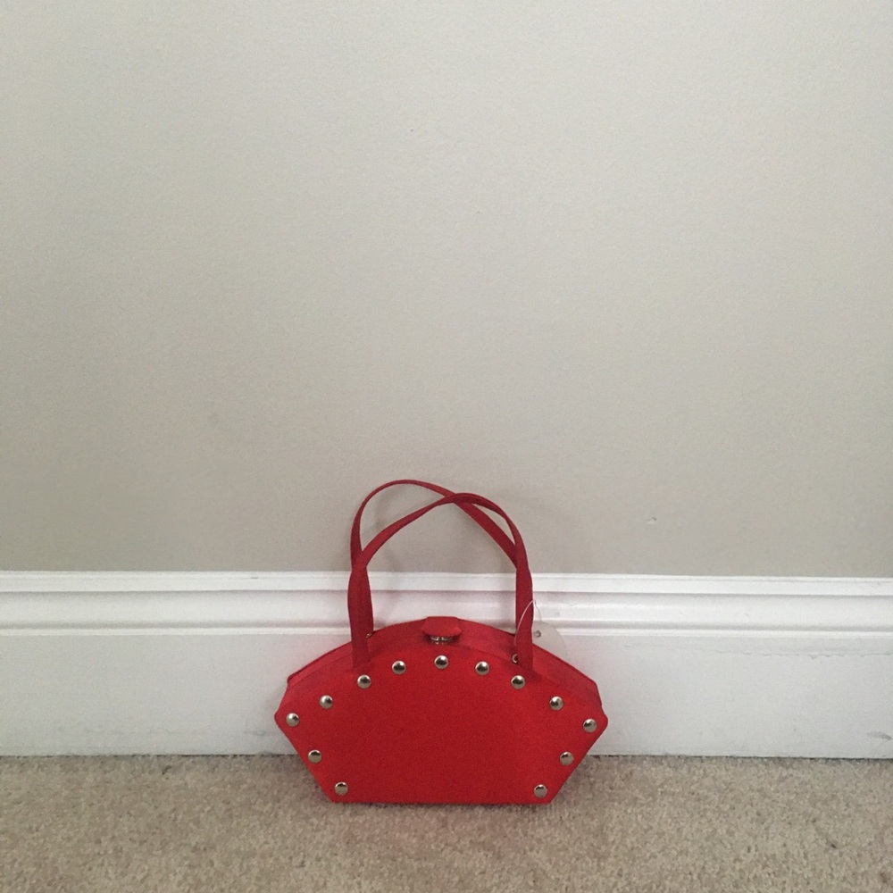 🥳Studded Red Party Bag - Never worn🥳